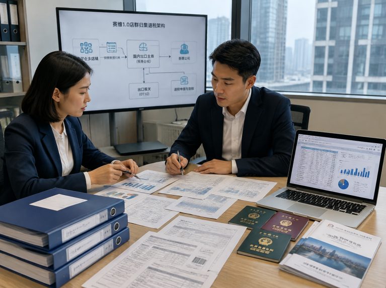 博罗县赛维1.0店群归集退税架构